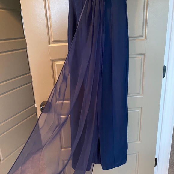 Alfred Angelo Size small Navy Gown- worn once- Perfect for Prom or Bridesmaid - Picture 3 of 6